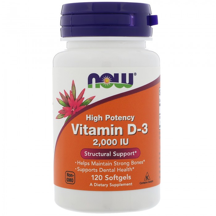 NOW - Vitamin D-3 2000 IU - 120 softgels